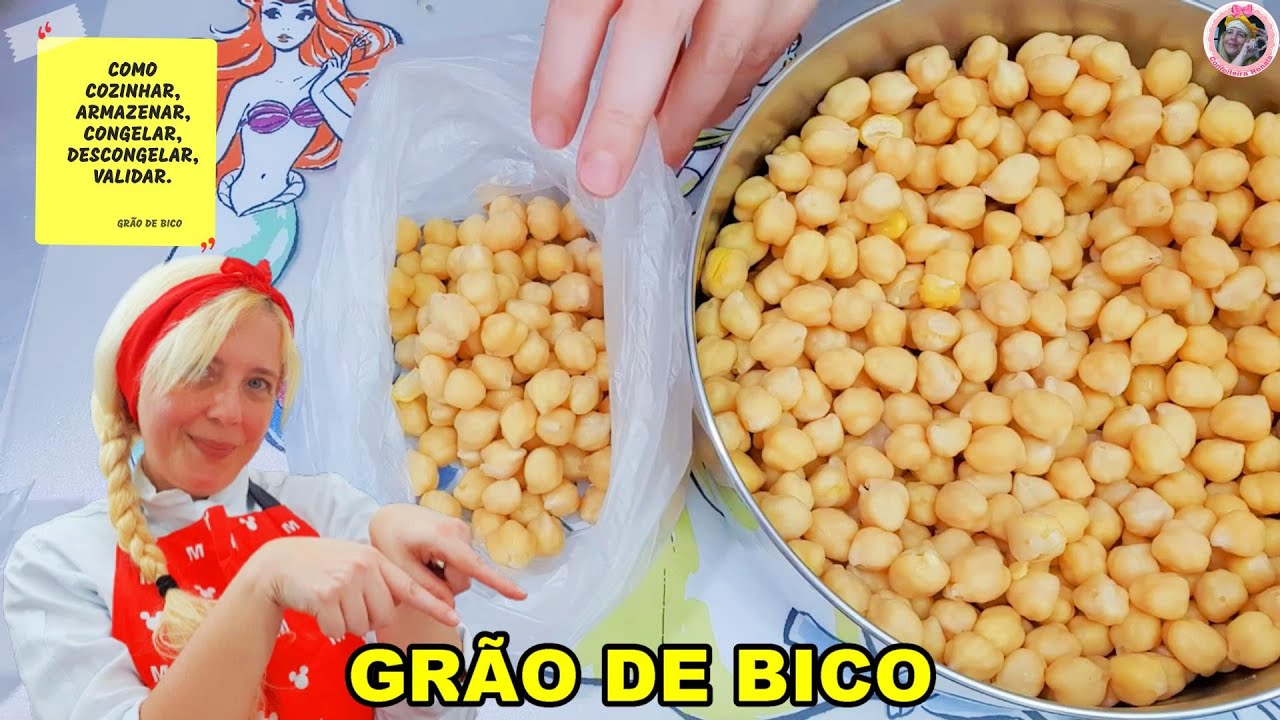 Como Cozinhar GRÃO DE BICO, Armazenar, Congelar, Descongelar,...