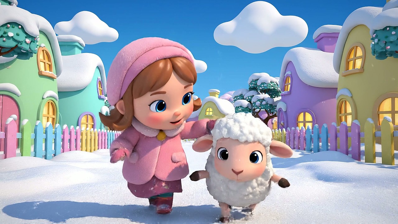 Mary Had a Little Lamb Snowy School Adventure | Winter Wonderland Kids Songs