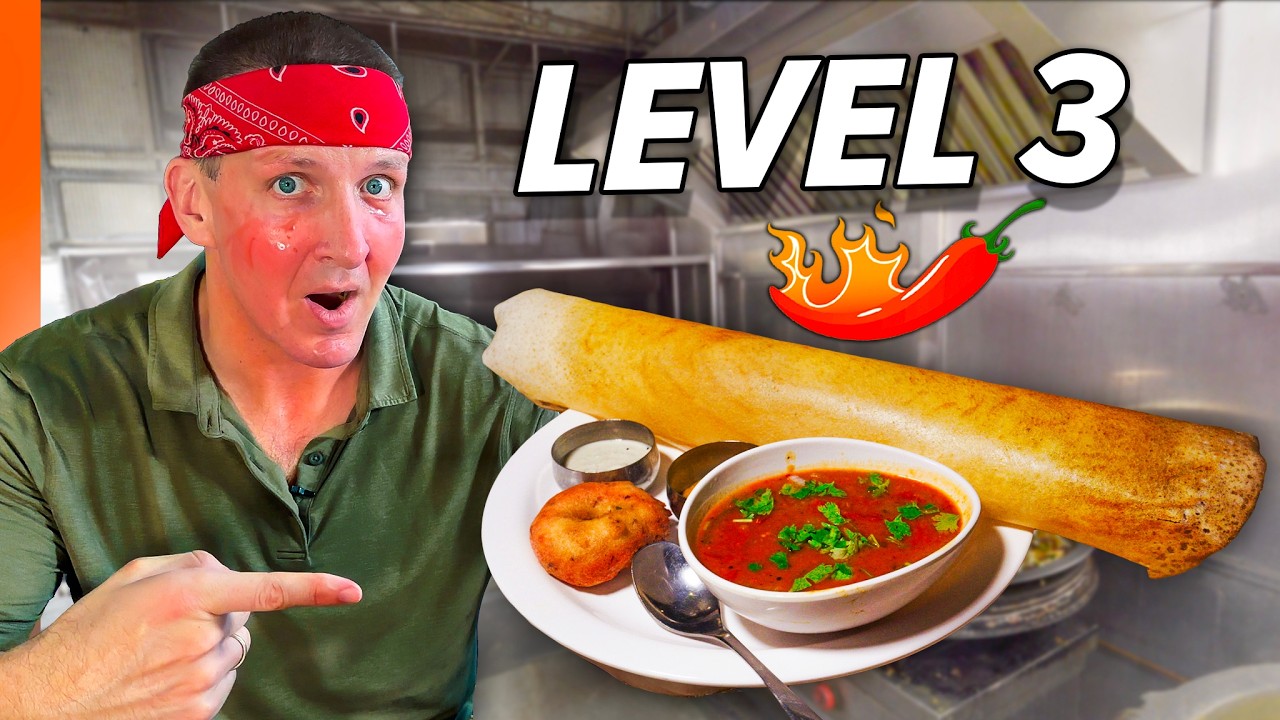 ПЯТЬ уровней индийского карри!! №4 чуть не прикончил меня!!