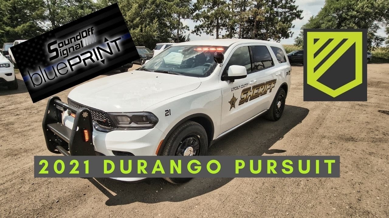 2021 Dodge Durango Pursuit with SoundOff Signal bluePRINT
