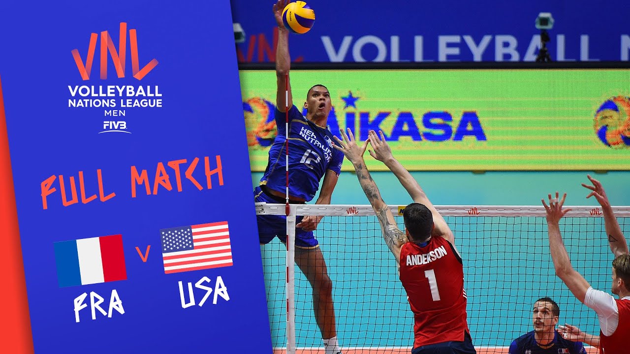 France v USA - Full Match - Semi Final | Men's VNL 2018