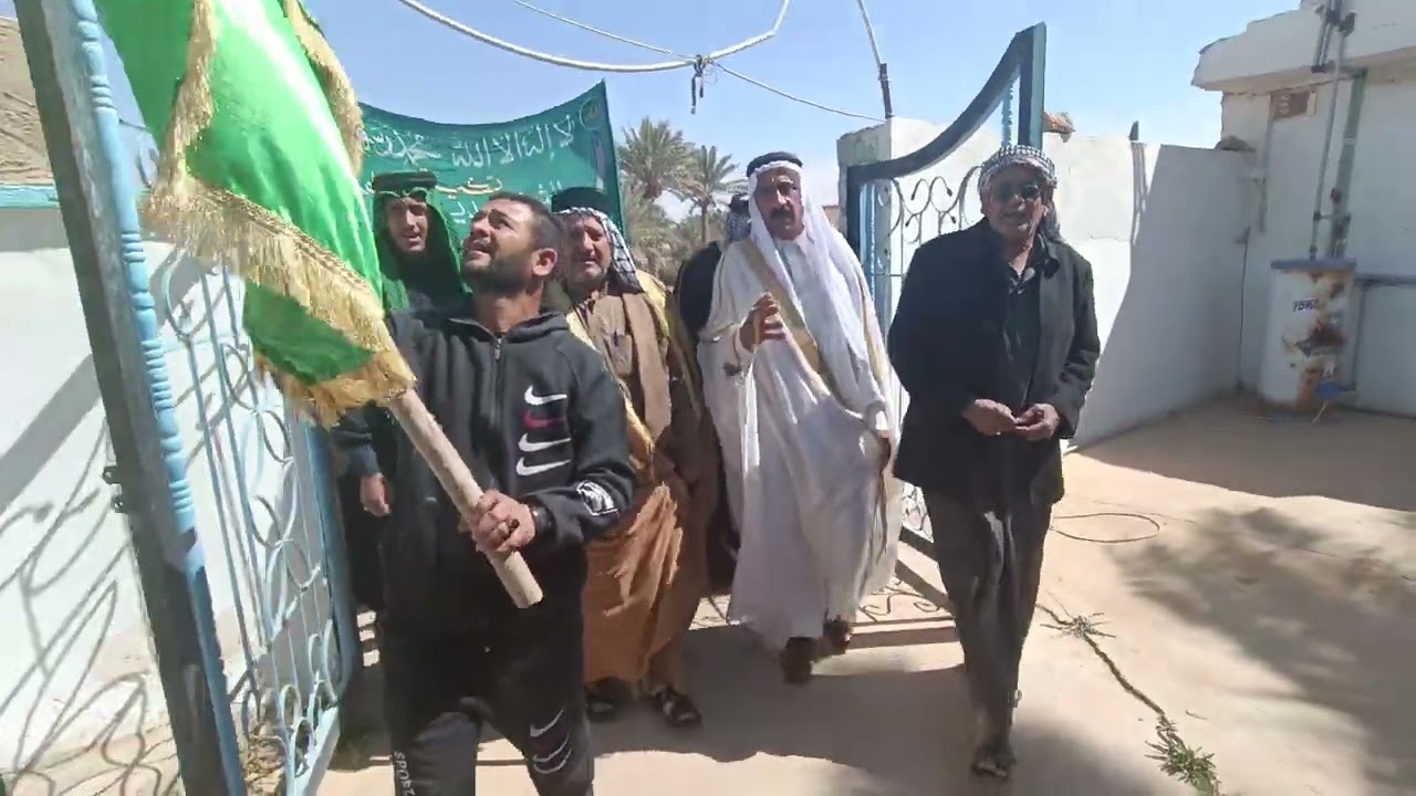 دخول تكيه الرفاعيه الشيخ محمد شمس الدين عجان الحديد قدس سره العزيز مرشدها سيد قاسم الحديدي