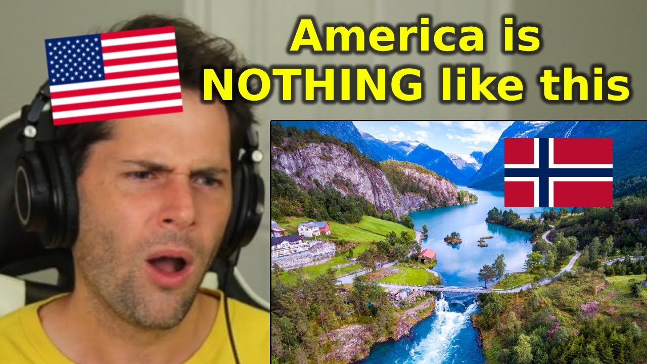 American Reacts to 40 BEAUTIFUL Places in Norway
