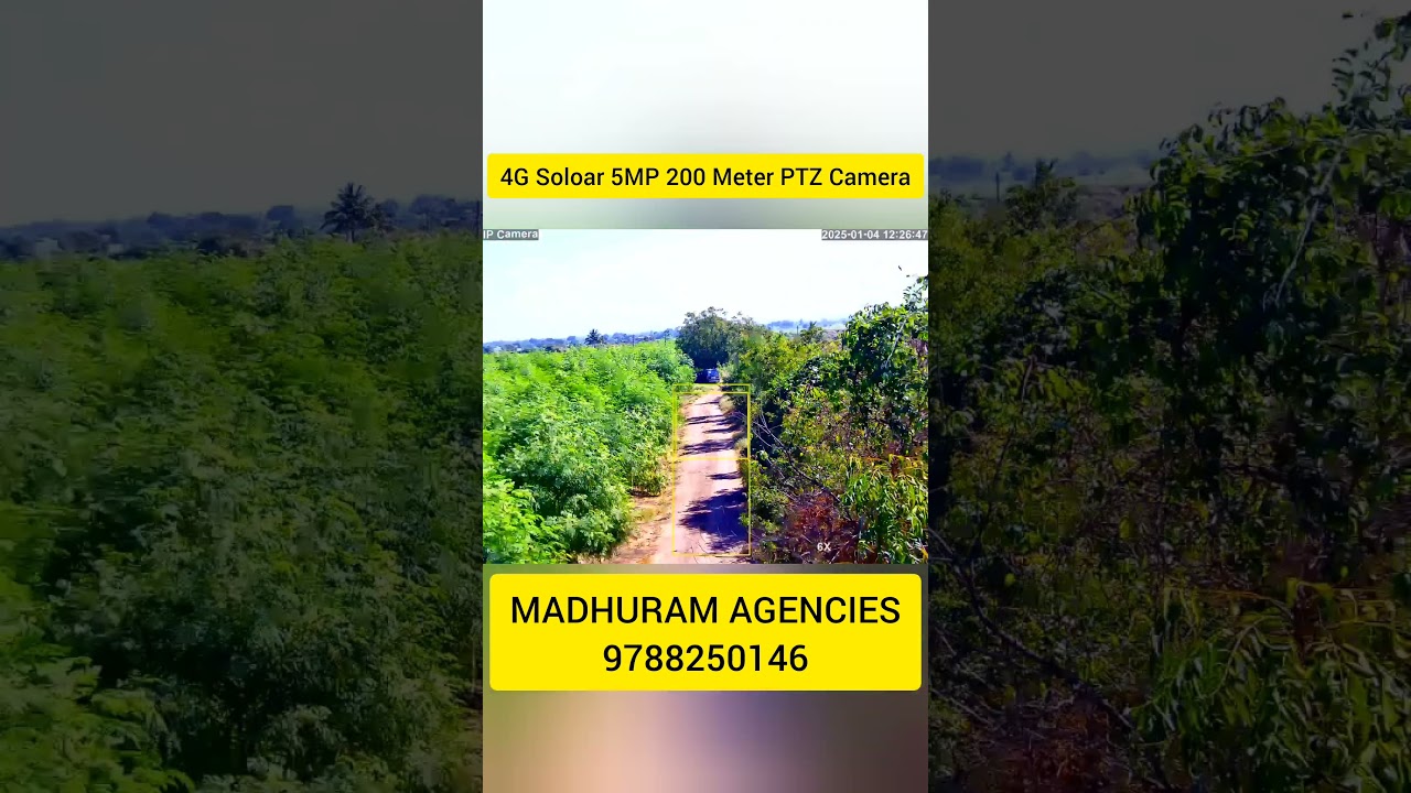 4G Solar 36X PTZ Camera (200 meter Zooming Lens) @MADHURAMAGENCIES