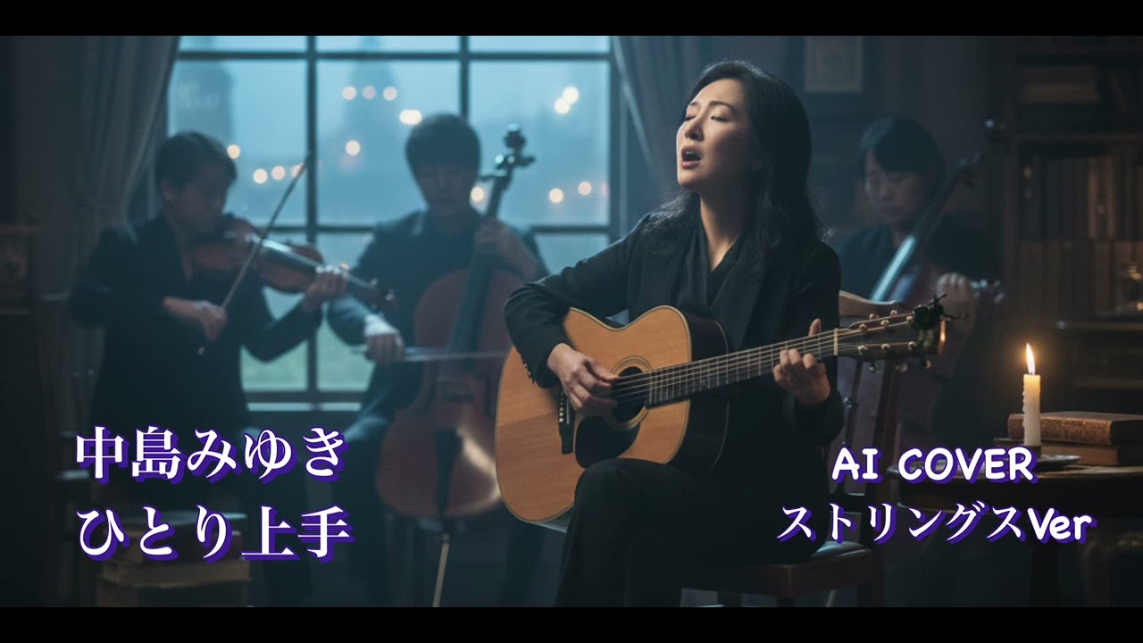 中島みゆき　ひとり上手　　AI COVER ストリングスVer