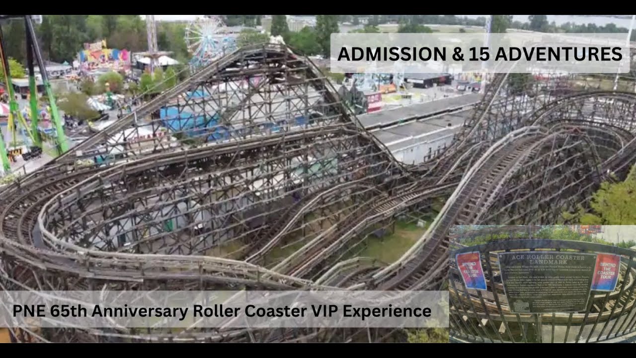 PNE 65th anniversary  legendary Wooden Roller Coaster Playland