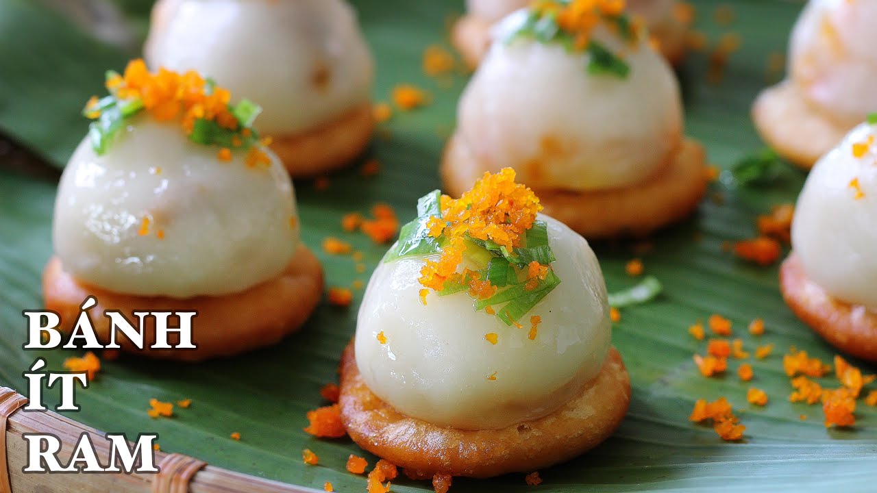 Bánh Ít Ram - Cách Trộn Bột Thật Dẻo - Bánh Ram Giòn Rụm Ngon Thật Ngon