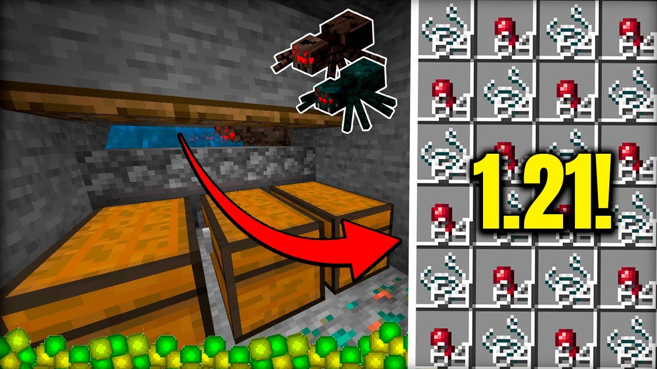 ✅ La Mejor GRANJA de EXPERIENCIA [Spawner de Arañas] para Minecraft Bedrock y JAVA 1.21