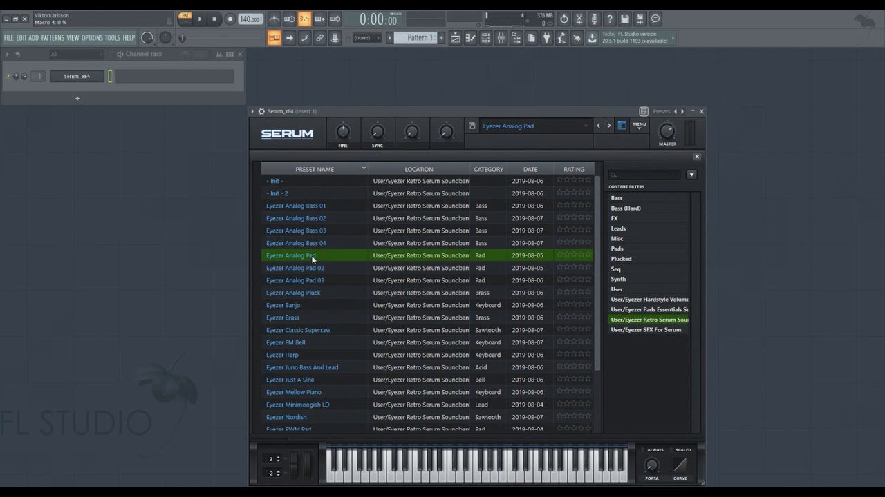 Analog Synth Sounds In Xfer Records Serum [Soundbank Preview]