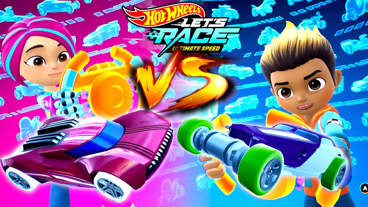Hot Wheels Let's Race Ultimate Speed ​​– Brights с Power Surge против Coop с Hi Roller