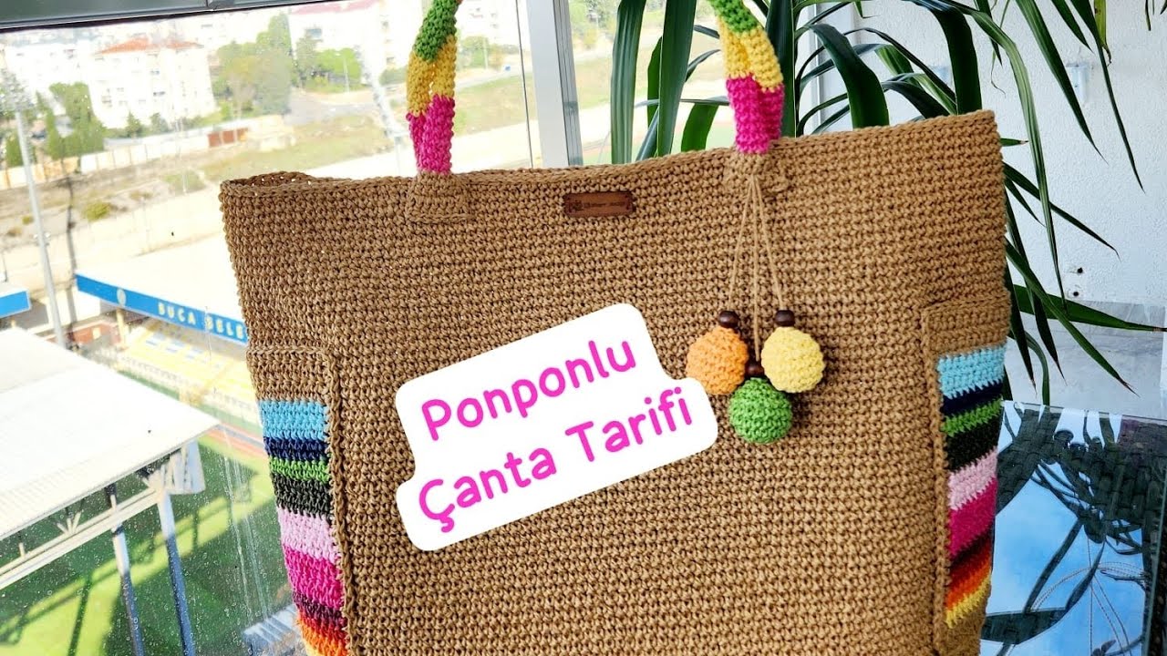 Ponponlu Çanta Tarifi Part 2