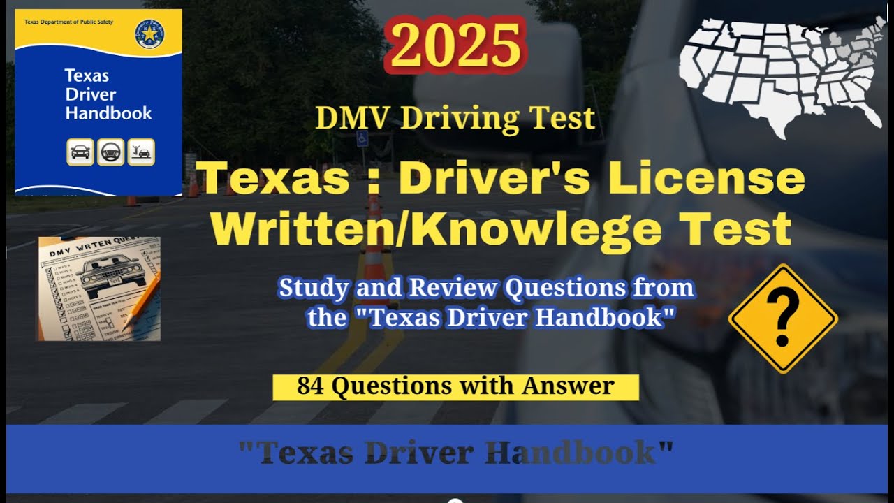 Texas Permit Test 2025 | Official Handbook Questions & Answers