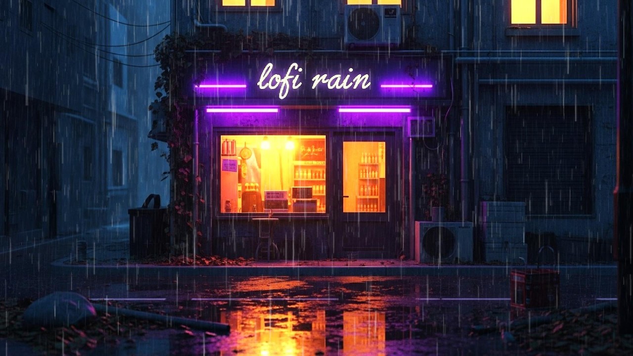 Rainy Lofi Beats for Deep Sleep, Study & Relax ☔ Calm Lofi Hip Hop with Soft Rain Sounds