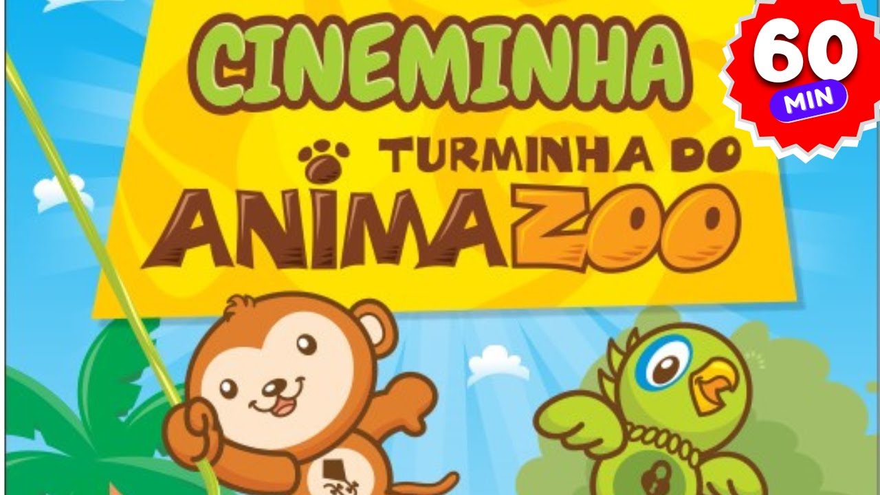 Cineminha Animazoo 🦁  🐼 🐵 🦒 🦜- 1 hora de Desenhos Animados Educativos