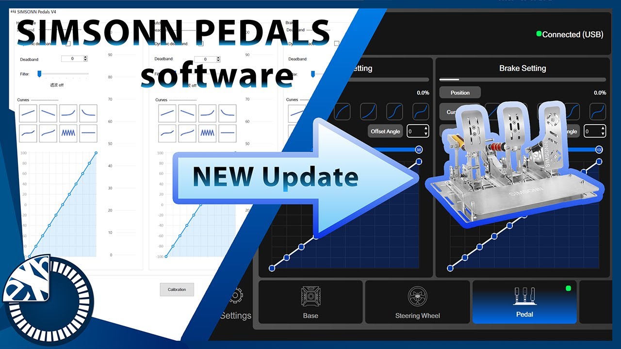 Update your old Simsonn pedals to the latest Software + Calibration setup