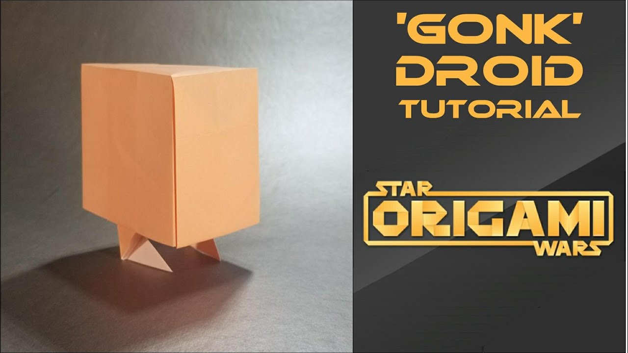 Star Wars Origami Tutorial: Gonk Droid