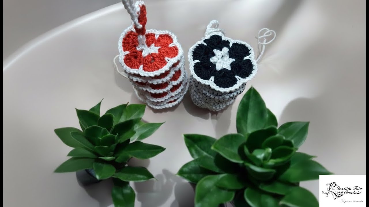 Moulin a vent fleur au crochet @Alextitia Tuto Crochet