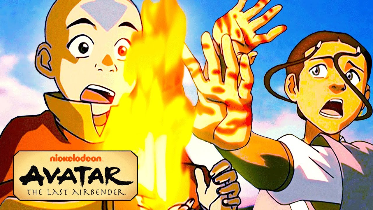 Aang Firebends & Burns Katara! 🔥 | Avatar: The Last Airbender