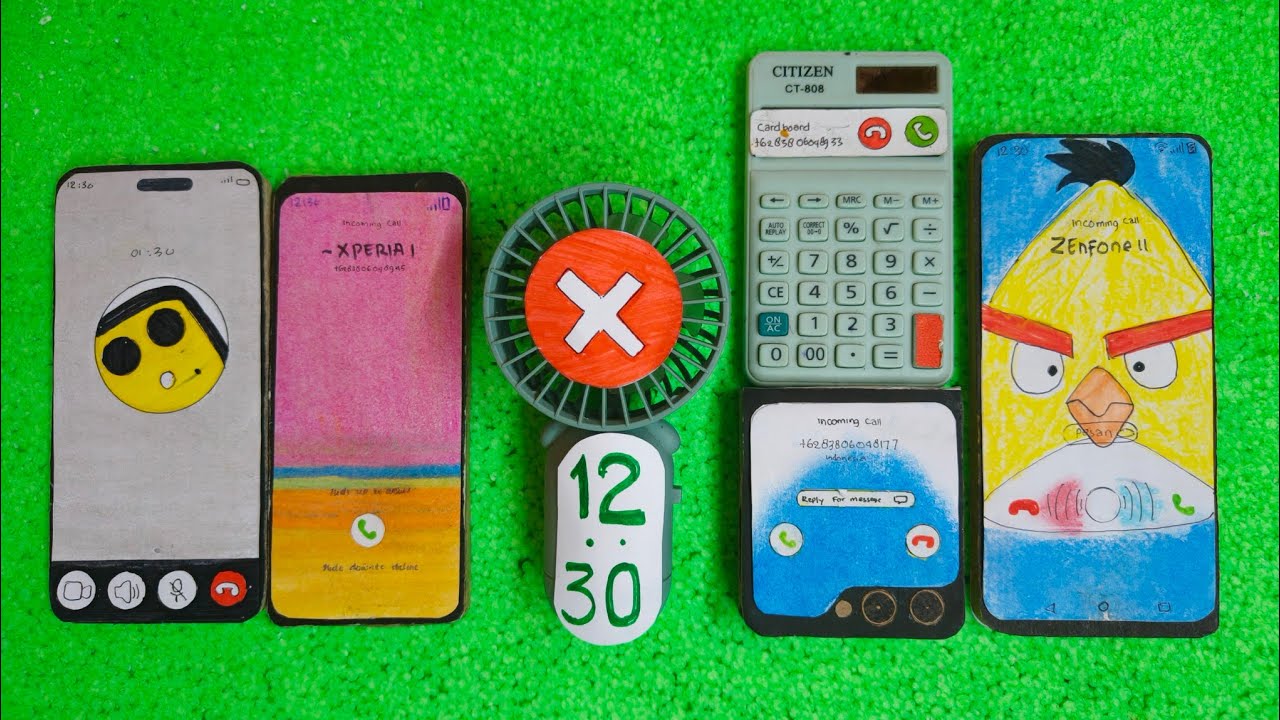 IPHONE 16 pro + XPERIA 1 V + FAN PHONE alarm + Calculator + Z FLIP 6 + ASUS ZF 11 ultr INCOMING CALL