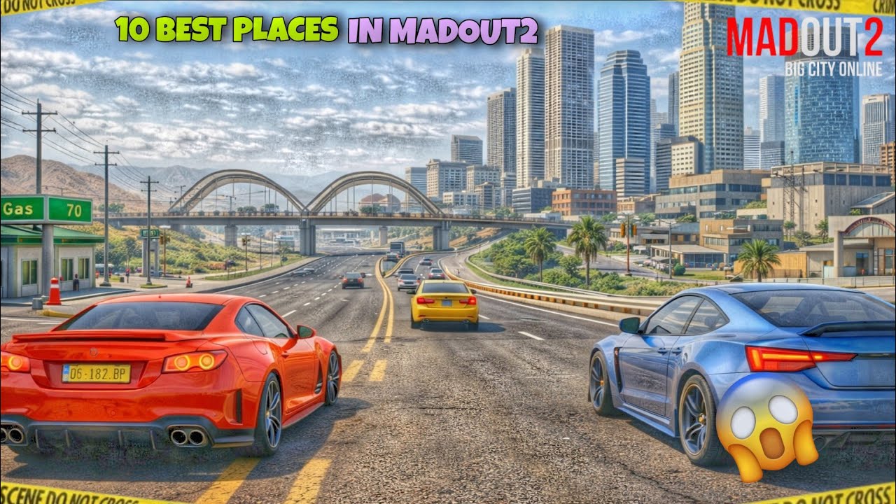 10 BEST PLACES IN MADOUT2 😱 R4BARI GAMING | @madout_official 
