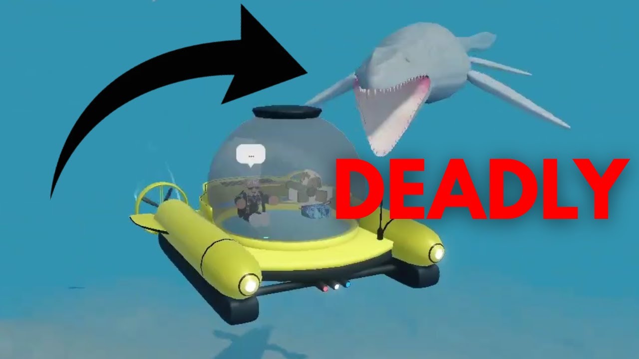 HUNTED By the DEADLY MOSASAURUS! (Roblox SharkBite)