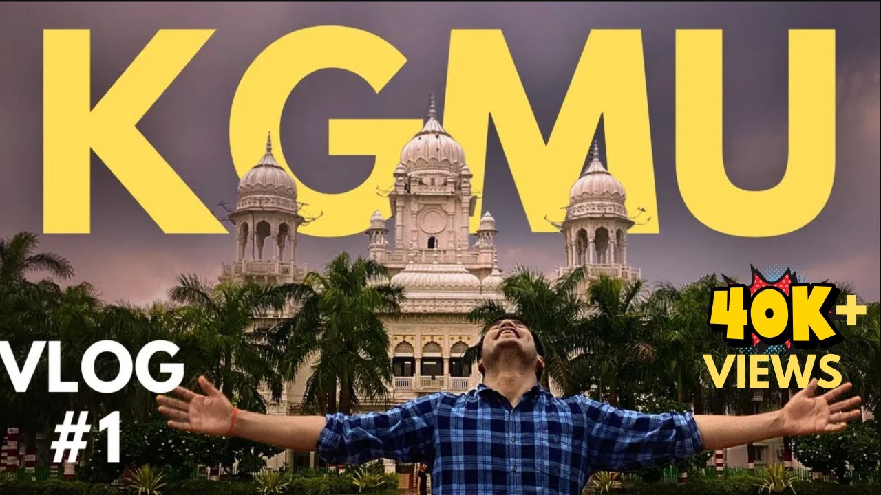 KGMU campus tour 2025| PART 1| kgmc lucknow  drone vlog, campus tour, hostels, library, pool
