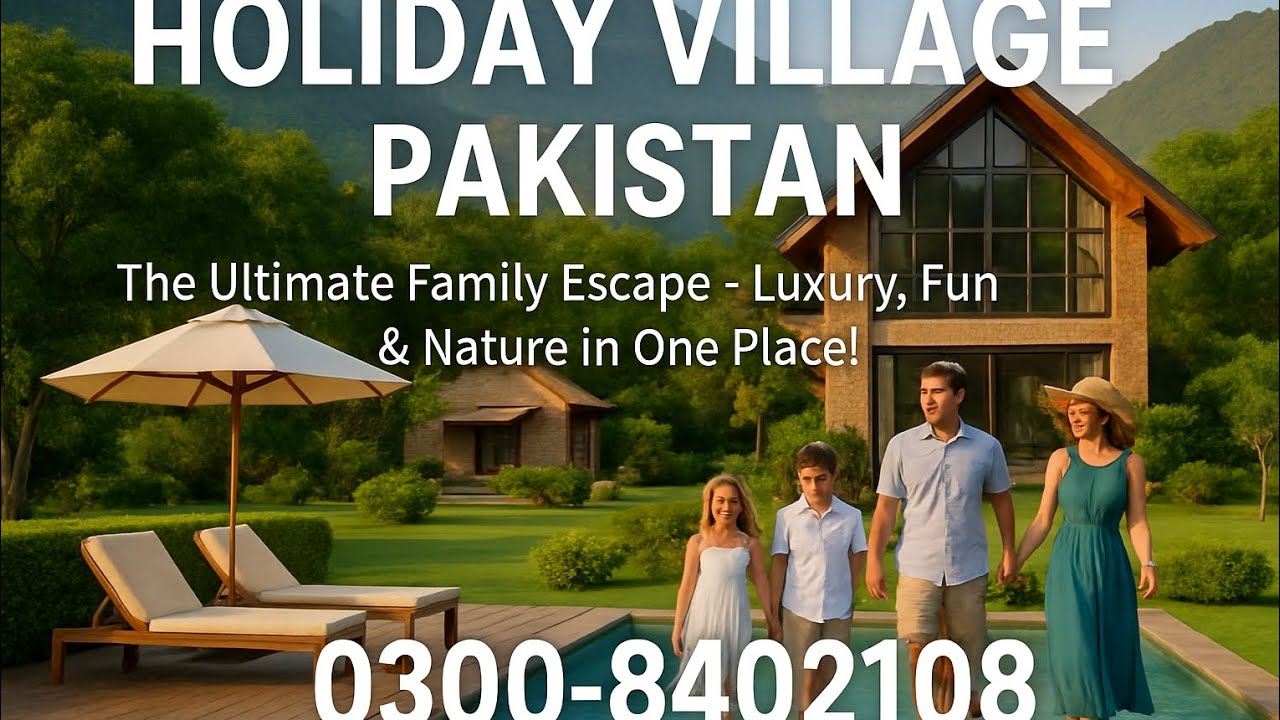 🌴 Holiday Village Pakistan 🌴✨Luxury&bull; Adventurous &bull; Family Vacation ✨🏞️📞 For Bookings 0300-8402108