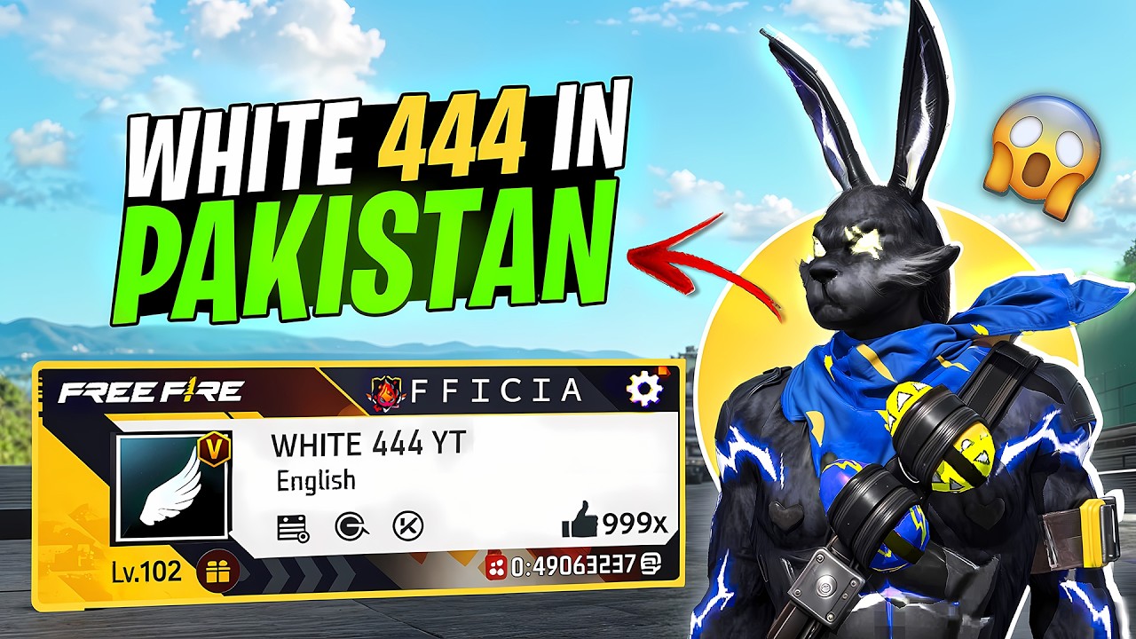 White 444 Joined Pakistan Server with V Badge?! 😱🔥