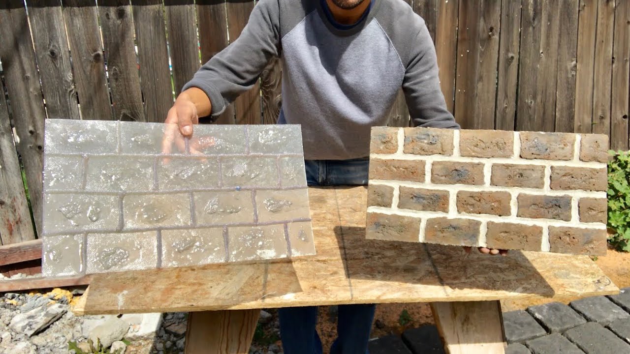 FABRICACIÓN  LAMINA PLANTILLA  FIBRA DE VIDRIO / MOLD FOR BRICK Walls