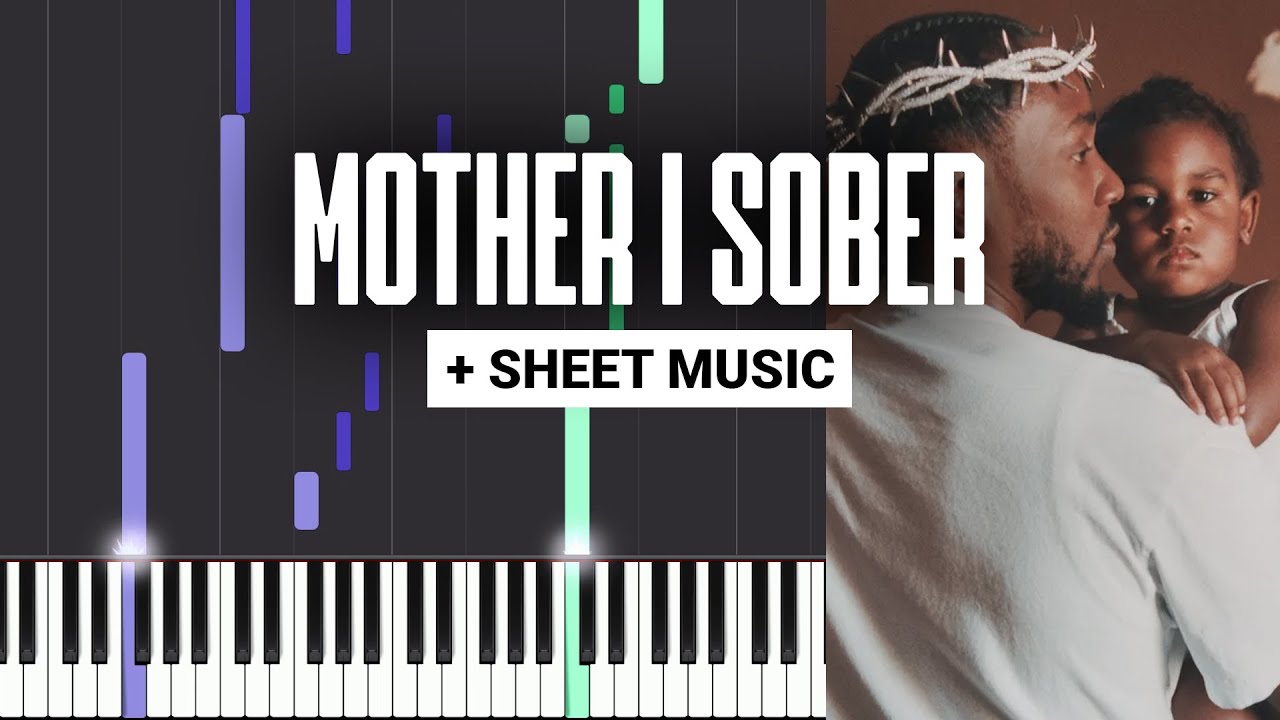 Mother I Sober - Kendrick Lamar - Piano Tutorial + MIDI