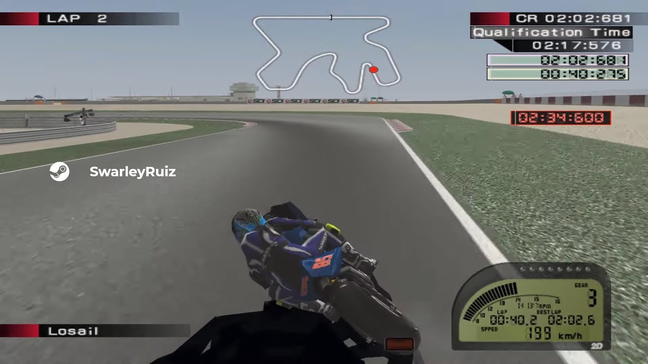 MotoGP 4 PS2 | Losail | Trayectoria #45