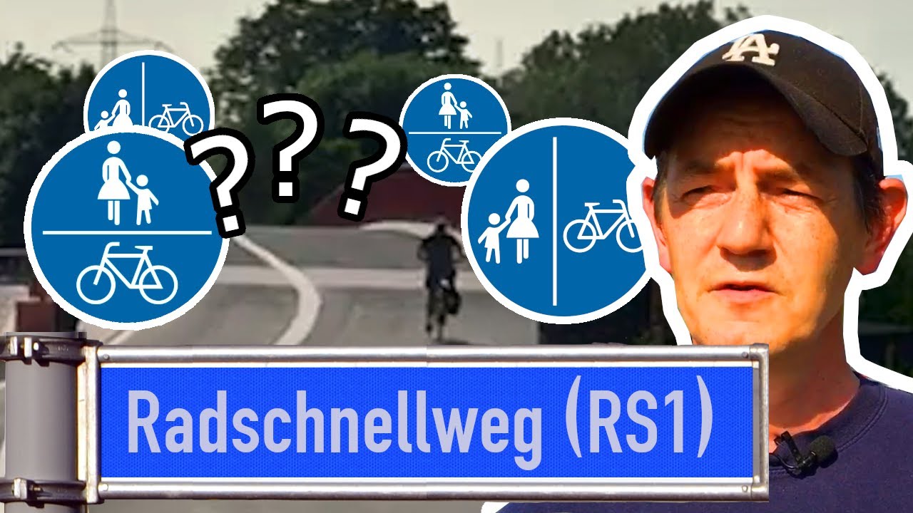 Radschnellweg RS1: Fahrradbrücke verwirrt mit Schildern