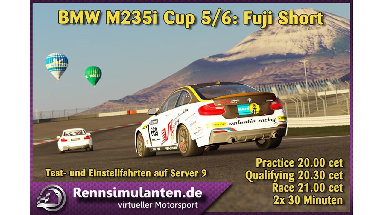 [Assetto Corsa] Rennsimulanten.de | BMW M235i Racing @ Fuji Short