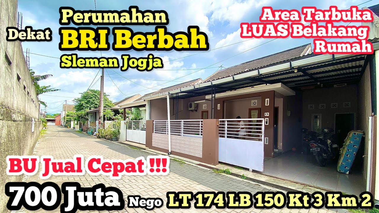 BU JUAL CEPAT !!! Rumah Perum dkt BRI Berbah Sleman Yogyakarta 