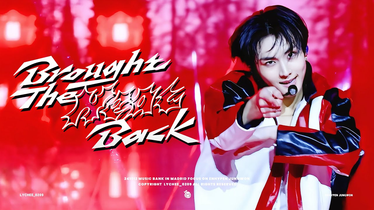 【4k】241012 MUSIC BANK IN MADRID | Brought the heat back | Focus on ENHYPEN JUNGWON 정원| Fancam 직캠