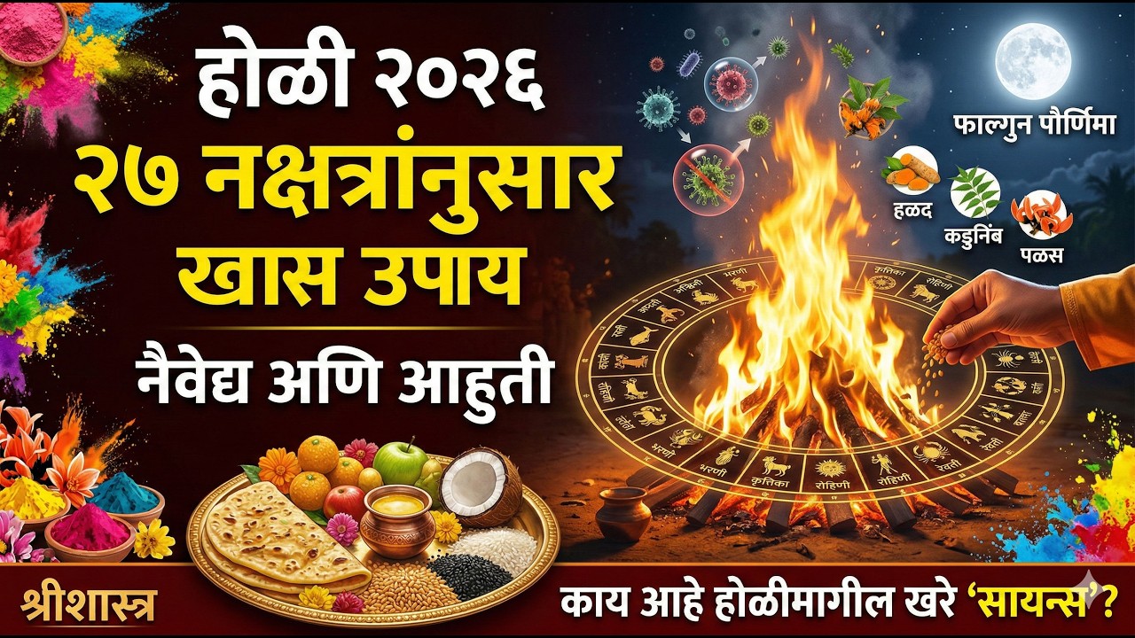 होळी २०२६ l २७ नक्षत्रांनुसार होळीचा नैवेद्य आणि आहुती! काय आहे होळीमागील खरे विज्ञान?