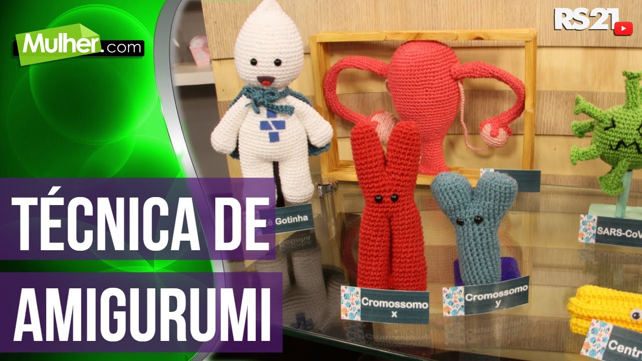 Aprenda a fazer mitocôndria de amigurumi | Mulher.com | @RedeSeculo21 | 08/03/2022