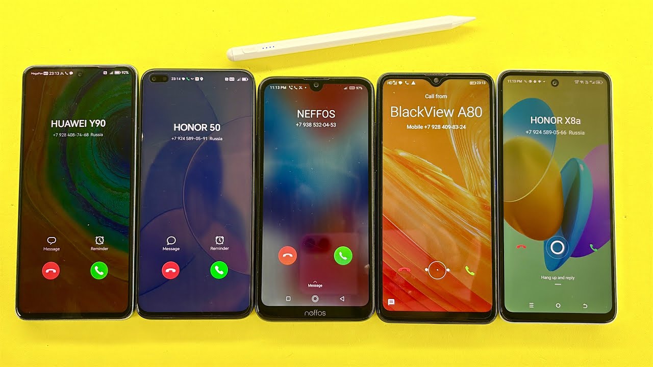 Madness Incoming Call Honor 8X + Huawei Y90 + Honor 50 + Neffos X20 Pro + Blackview A80 Pro 