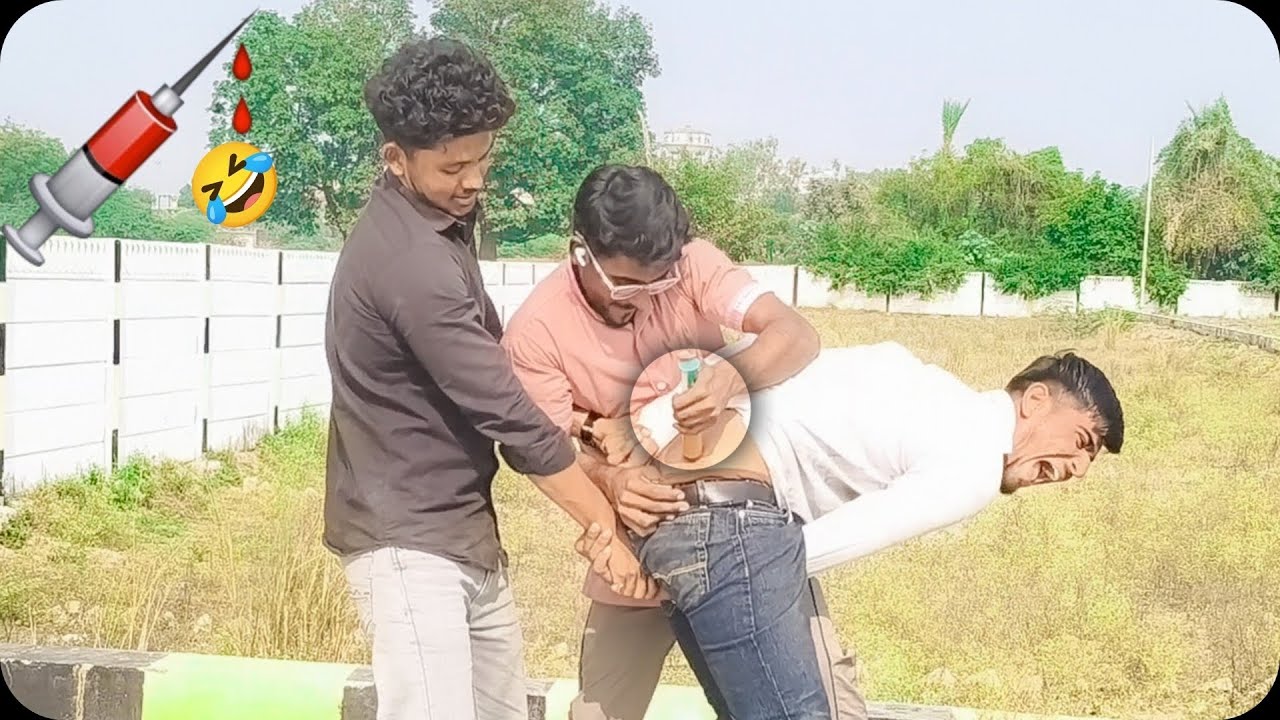 इंजेक्शन लगा दिया भैंस का जबरदस्ती 💉🤣🤪 / #injection #funny #comedy 