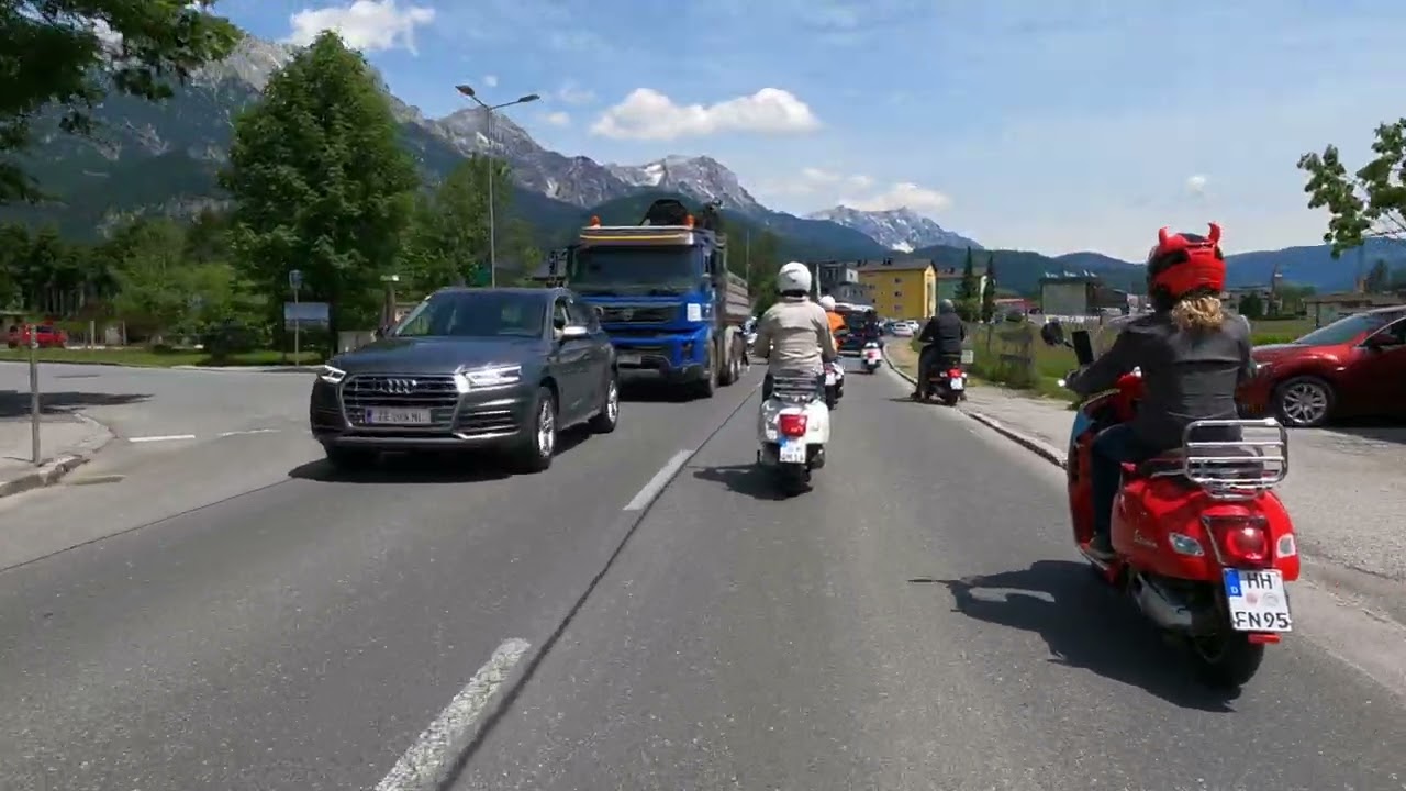 Vespa Alp Days 2022 Tag 4   Teil 2 GoPro Scooter Run