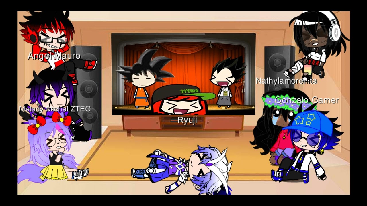 Mis amigos y yo reaccionamos a Goku y Vegeta cuentan chistes 🤣🤣😁👍✨✨