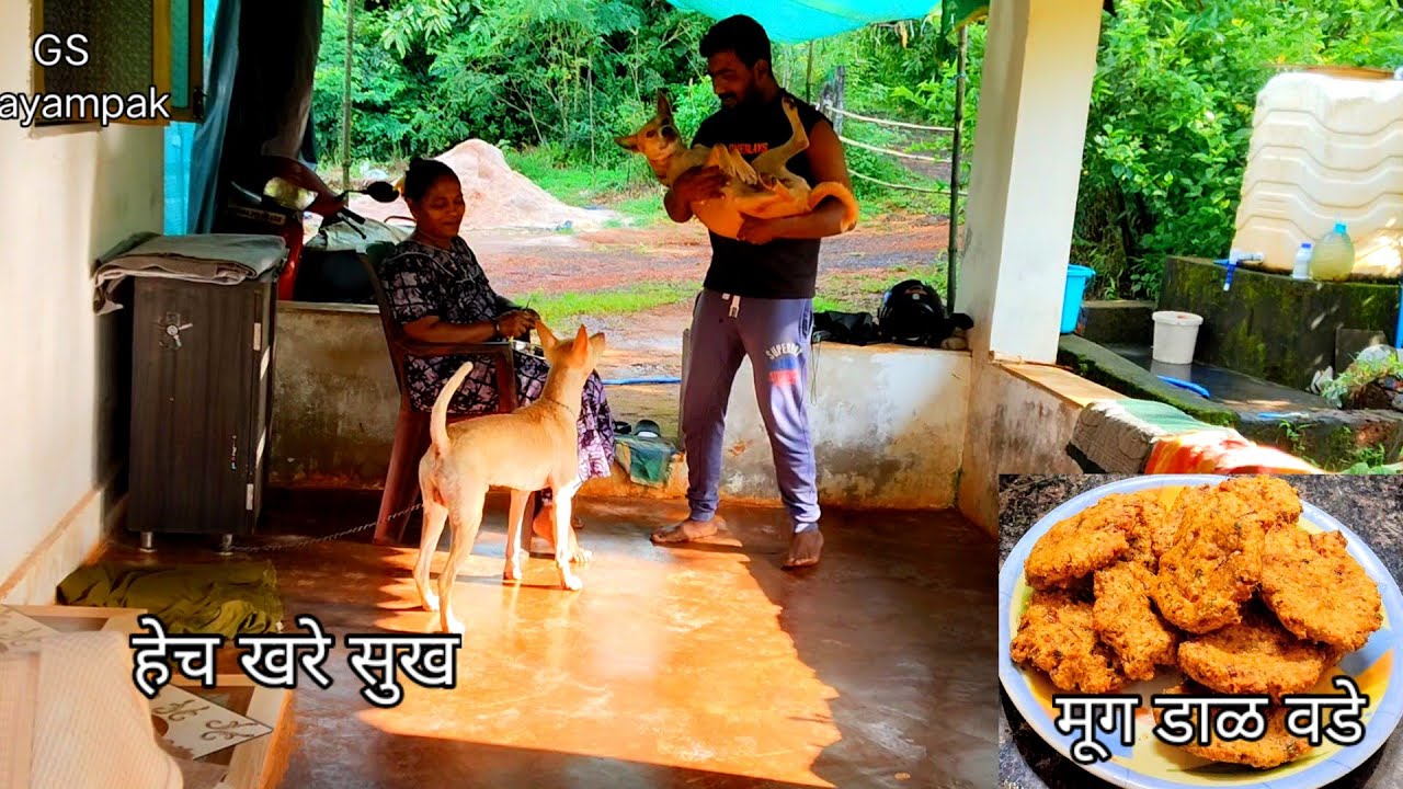 माझं घर आणि माझा संसार 🛖😍 झटपट मूग डाळ वडे 🧆mung dal vada recipe #priyapawar #familyvlog 