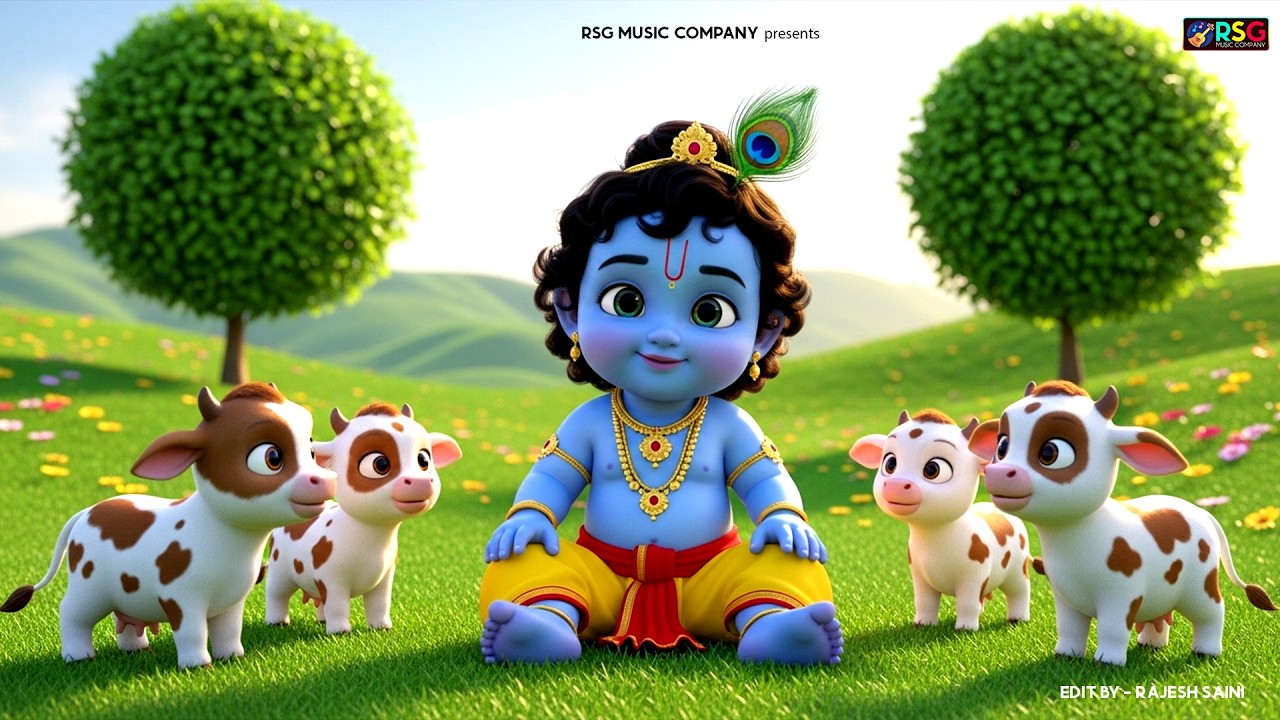 Choti Choti Gaiya, Chote Chote Gwal | छोटी छोटी गैया | #Little Krishna Bhajan - Krishna Bal Leela