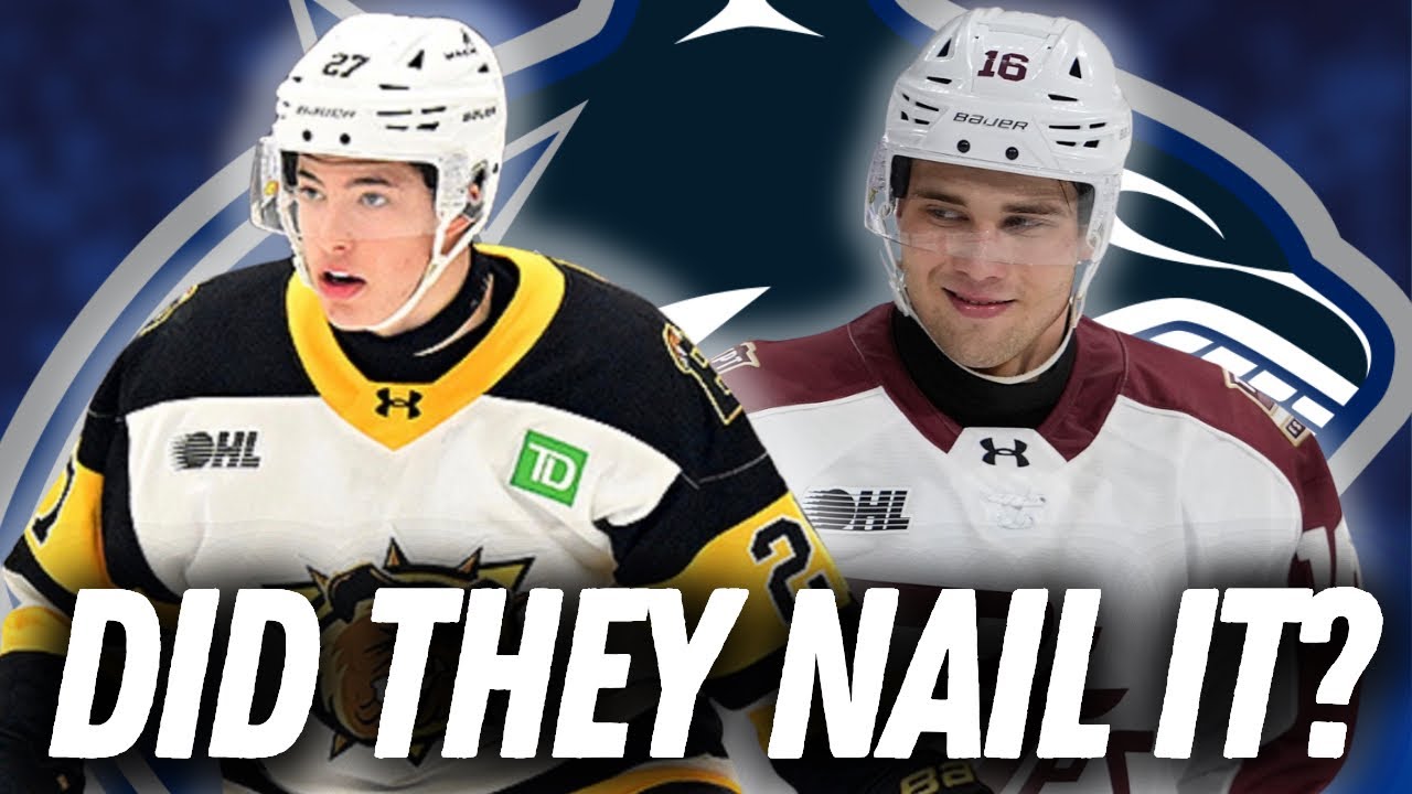 The Canucks' 1st Round Draft Picks Are...