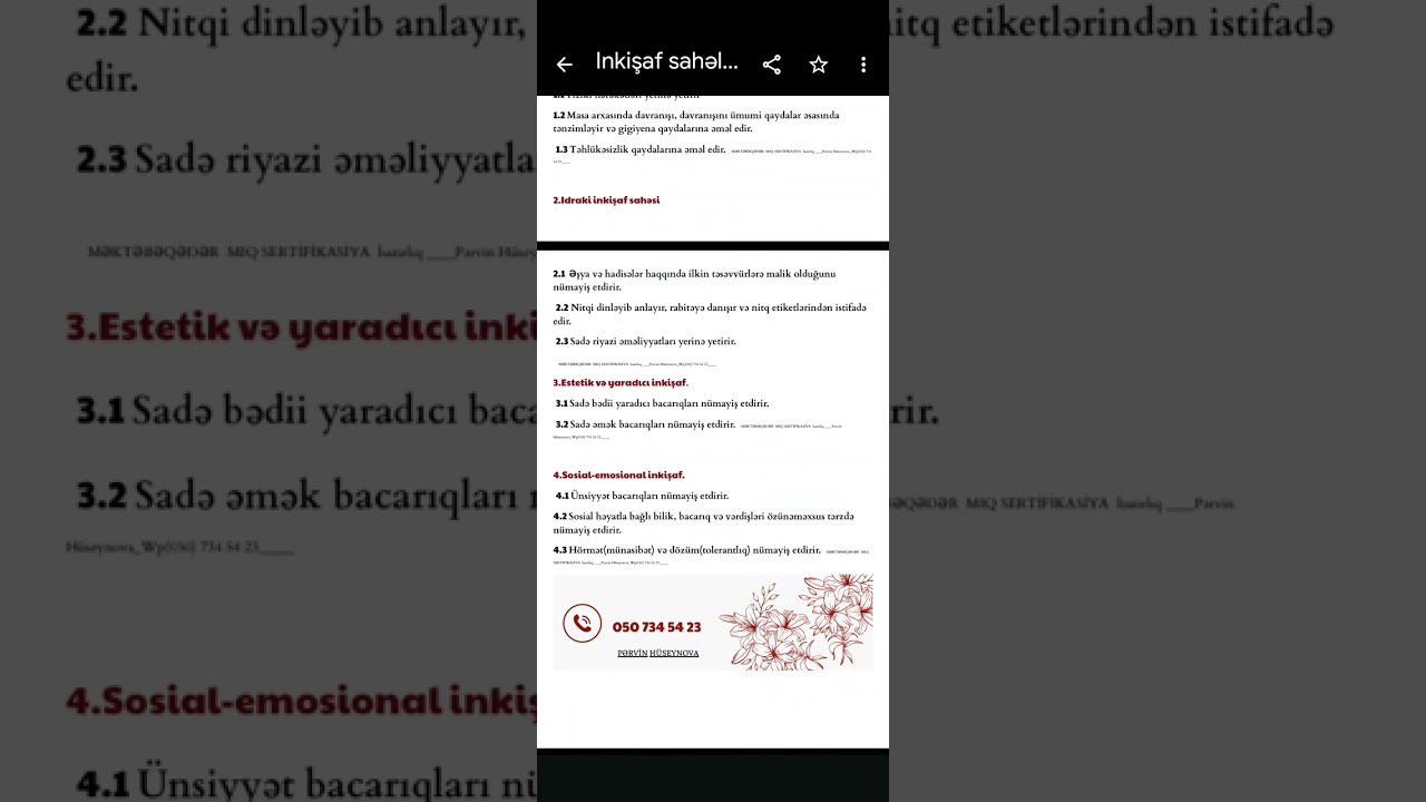 İNKİŞAF SAHƏLƏRI  Məktəbəqədər MIQ | Müəllimlərin ən çox səhv etdiyi mövzu #miq #bağça 