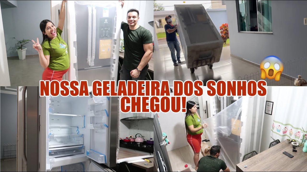 CHEGOU NOSSA GELADEIRA NOVA!! MAIS UM SONHO REALIZADO!| Juliane Jocoski