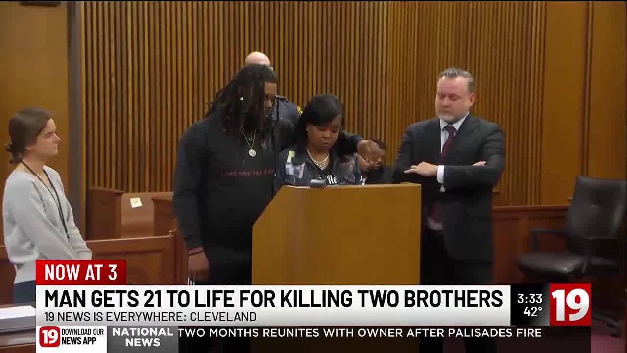 Sentencing for man guilty of killing 2 Cleveland brothers in 2020