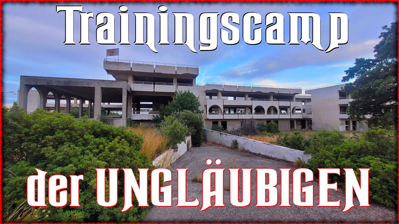 TRAININGSCAMP DER UNGLÄUBIGEN in Hotel-Ruine gefunden! | Night Riders Urbex