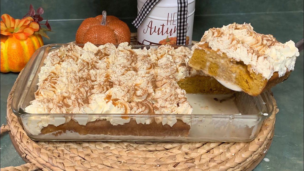 Pastel de calabaza con 3 leches quedo riquísimo