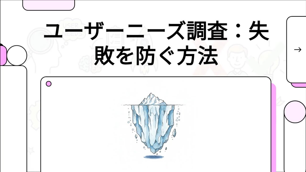 【情報セキュリティマネジメント 集中講義】 135 ユーザーニーズ調査：失敗を防ぐ方法